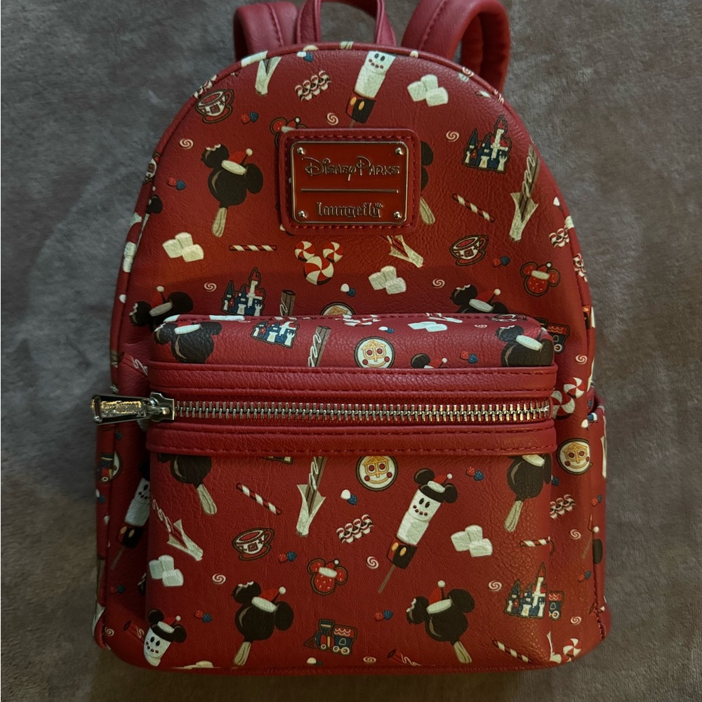 Loungefly Disney Parks Red Christmas Backpack